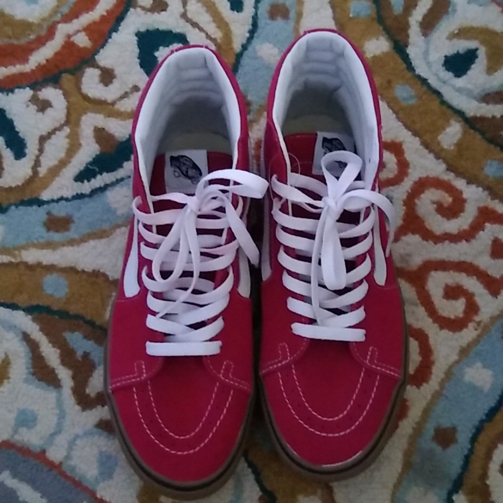 Vans Red gumsole platform